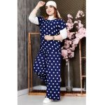 ست بلوز شلوار توپی نخی