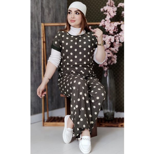 ست بلوز شلوار توپی نخی