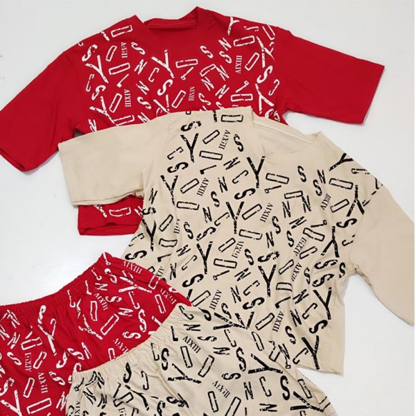 26800921-3-min ست تیشرت شورتک حروف