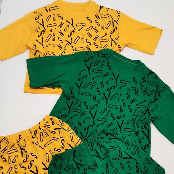 ست تیشرت شورتک حروف