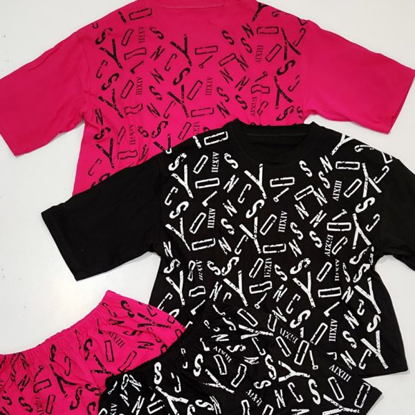 ست تیشرت شورتک حروف - مانتو پاتریس رشت