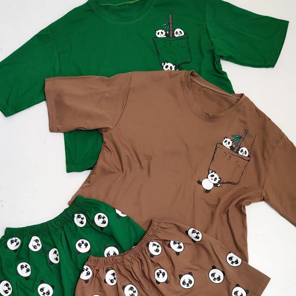 ست تیشرت شورتک پاندا - مانتو پاتریس رشت