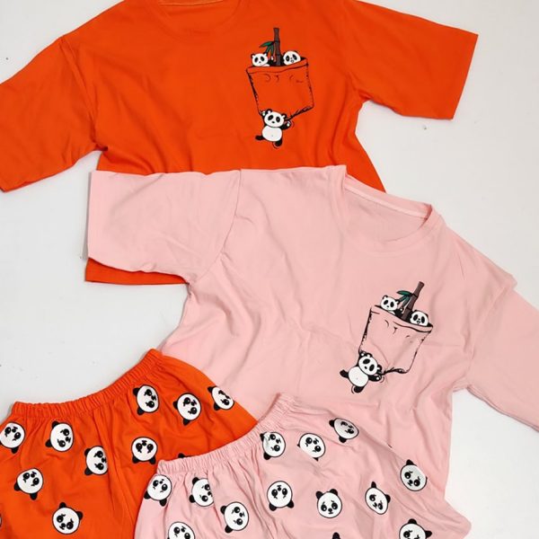 ست تیشرت شورتک پاندا - مانتو پاتریس رشت