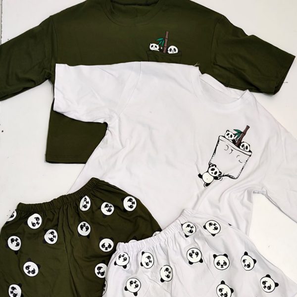 ست تیشرت شورتک پاندا - مانتو پاتریس رشت