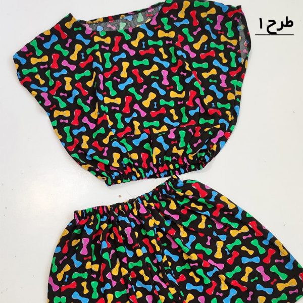 ست کراپ شورتک نخی - مانتو پاتریس رشت