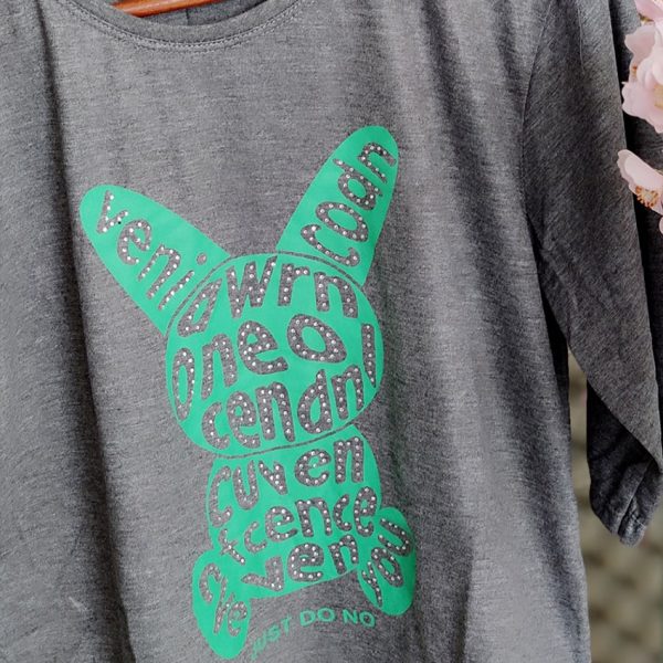 تیشرت کراپ ملانژ خرگوش - مانتو پاتریس رشت