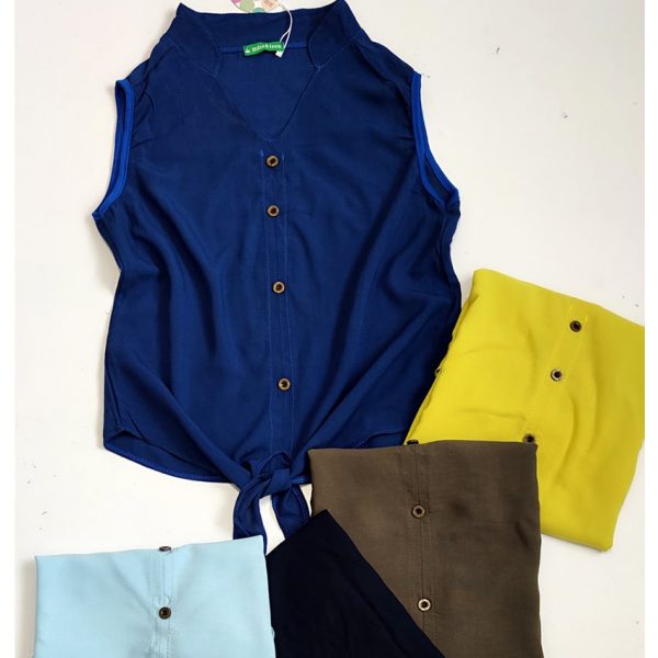 تاپ حلقه ای نخی دکمه ای - مانتو پاتریس رشت