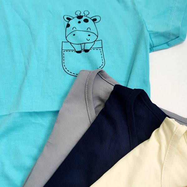 تیشرت نخ پنبه جیب زرافه - مانتو پاتریس رشت