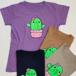 تیشرت چاپ کاکتوس سبز - مانتو پاتریس رشت