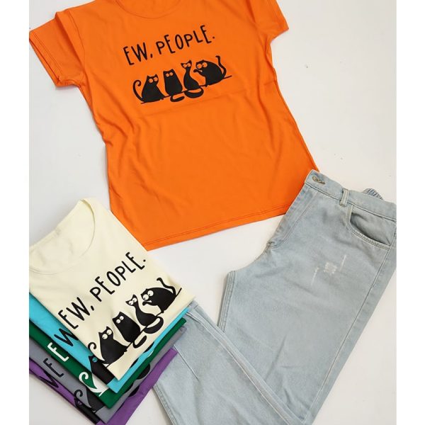 تیشرت نخ پنبه گربه - مانتو پاتریس رشت