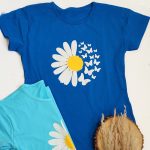 تیشرت چاپ گل و پروانه - مانتو پاتریس رشت