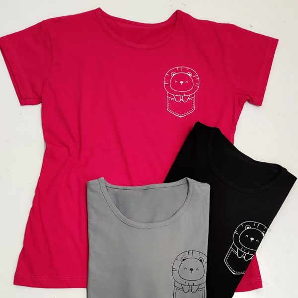 تیشرت جاپ جیب شیر - مانتو پاتریس رشت