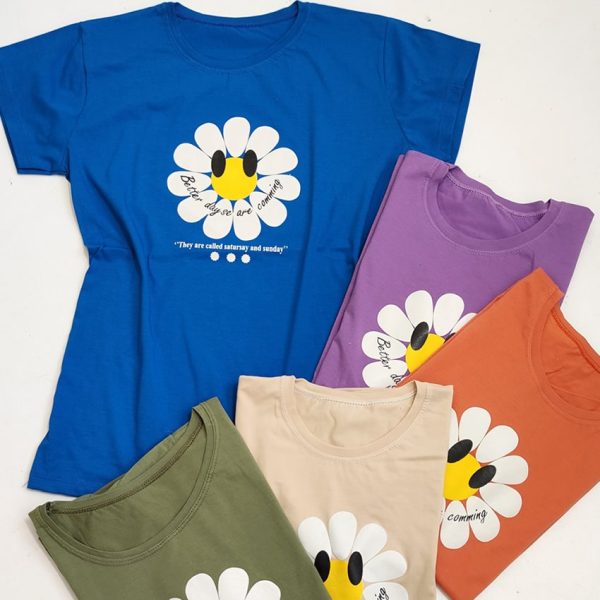 تیشرت نخ پنبه بابونه - مانتو پاتریس رشت