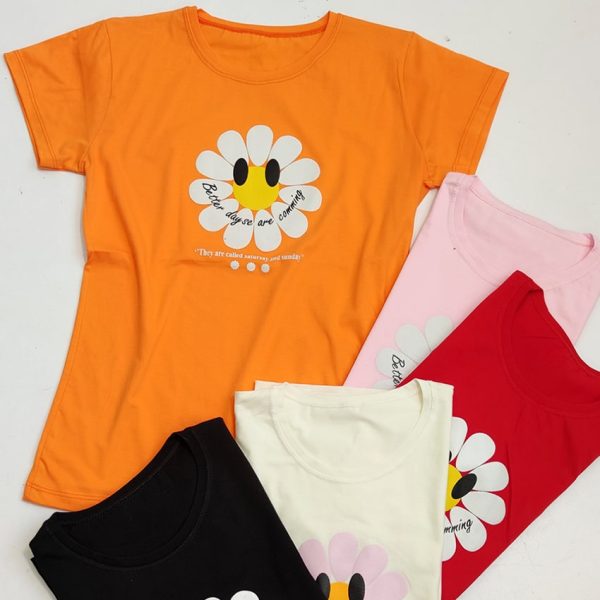 تیشرت نخ پنبه بابونه - مانتو پاتریس رشت