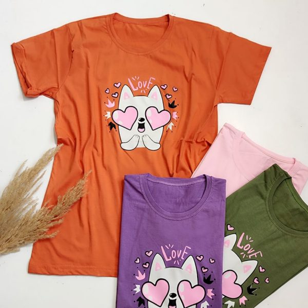 تیشرت چاپ چشم قلبی - مانتو پاتریس رشت