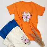 تیشرت چاپ چشم قلبی - مانتو پاتریس رشت