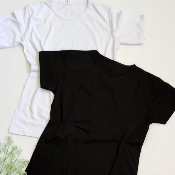 تیشرت بیسیک نخ پنبه رنگی