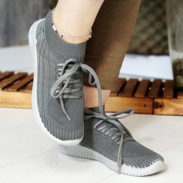 کتونی اسکیچرز ساقدار طوسی - مانتو پاتریس رشت