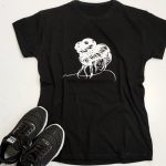 تیشرت چاپی مشکی - مانتو پاتریس رشت