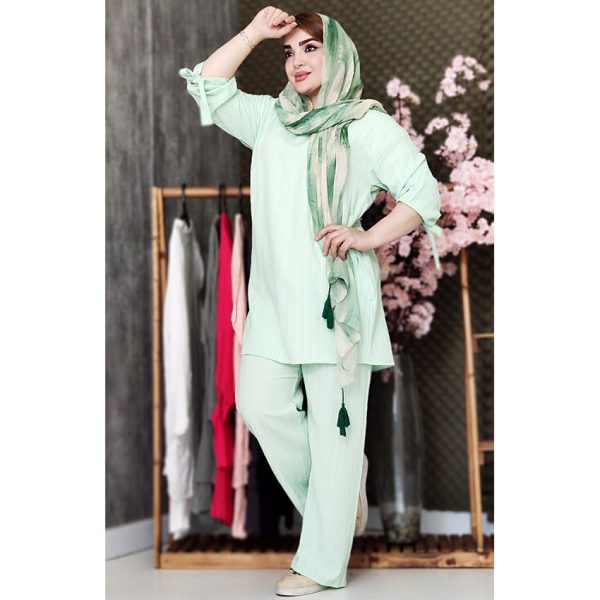 ست کراش آستین بندی - مانتو پاتریس رشت