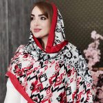 شال دو رنگ نخی - مانتو پاتریس رشت