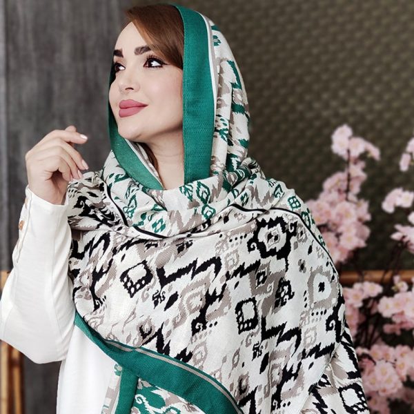 شال دو رنگ نخی - مانتو پاتریس رشت