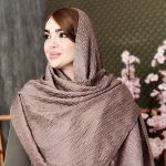 شال پلیسه نقطه ای - مانتو پاتریس رشت