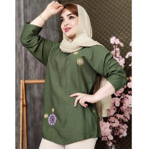 تونیک گلدوزی بغل دکمه - مانتو پاتریس رشت