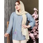 تونیک گلدوزی بغل دکمه - مانتو پاتریس رشت