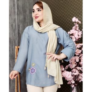 تونیک گلدوزی بغل دکمه - مانتو پاتریس رشت