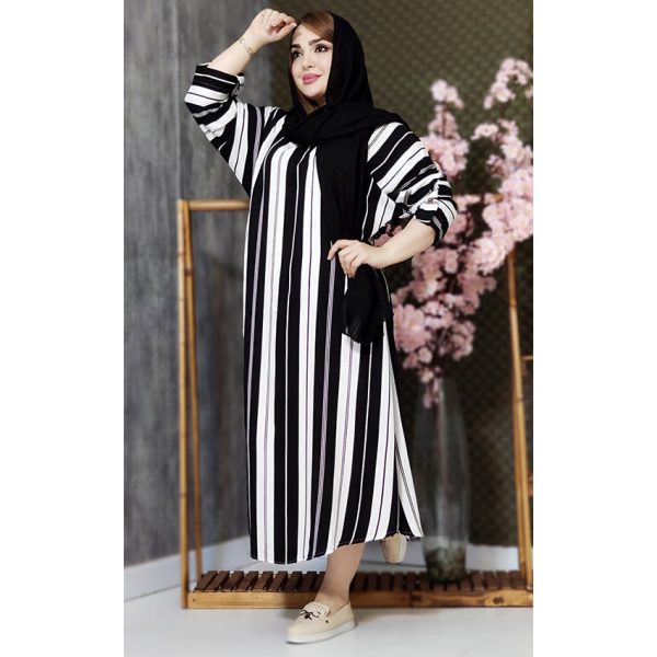 کفتان راه راه نخی - مانتو پاتریس رشت