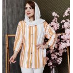 مانتو جلو دکمه نخی - مانتو پاتریس رشت