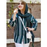 مانتو نخی راه راه موجی - مانتو پاتریس رشت