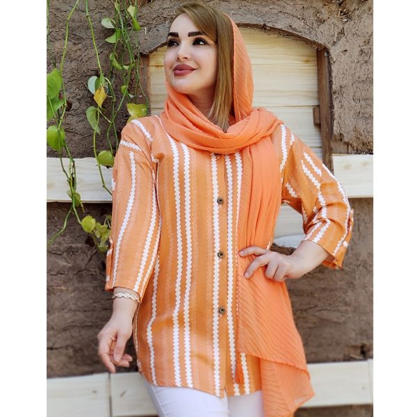 مانتو نخی راه راه موجی - مانتو پاتریس رشت