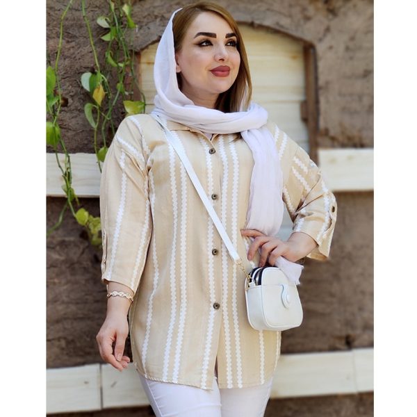 مانتو نخی راه راه موجی - مانتو پاتریس رشت