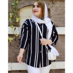 مانتو نخی راه راه موجی - مانتو پاتریس رشت