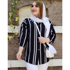 مانتو نخی راه راه موجی - مانتو پاتریس رشت