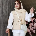 ست وست شومیز دکمه طلایی