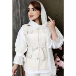 ست وست شومیز دکمه طلایی