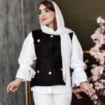 ست وست شومیز دکمه طلایی - مانتو پاتریس رشت