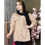 مانتو پلوتی جیب نما راه راه - مانتو پاتریس رشت