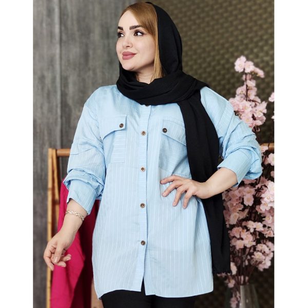 مانتو پلوتی جیب نما راه راه - مانتو پاتریس رشت