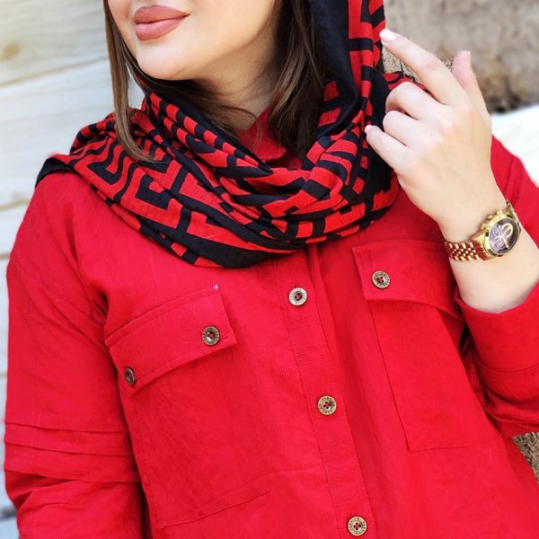 مانتو کتیبه آستین پله ای - مانتو پاتریس رشت