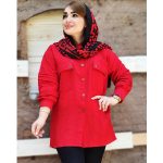 مانتو کتیبه آستین پله ای - مانتو پاتریس رشت