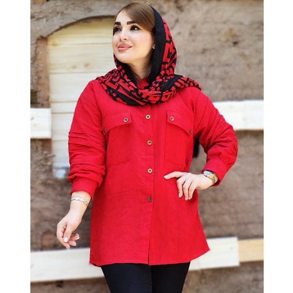 مانتو کتیبه آستین پله ای - مانتو پاتریس رشت