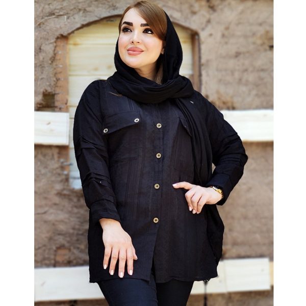 مانتو کتیبه آستین پله ای - مانتو پاتریس رشت