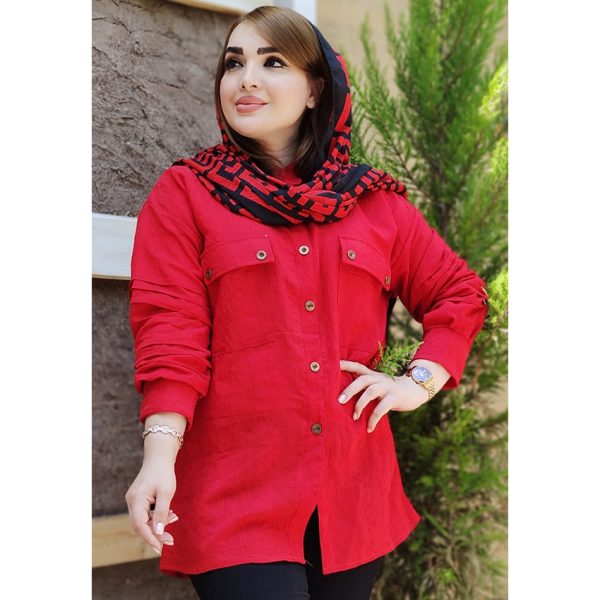 مانتو کتیبه آستین پله ای - مانتو پاتریس رشت