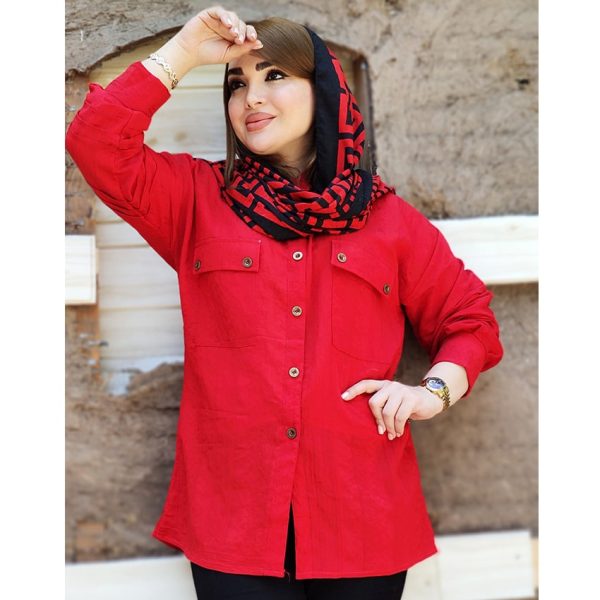 مانتو کتیبه آستین پله ای - مانتو پاتریس رشت