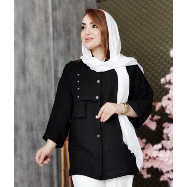 مانتو لنین مشکی 3790034 - Image 1