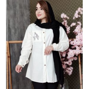 مانتو الیاف جیب گلدوزی - مانتو پاتریس رشت